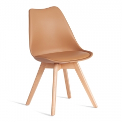 Стул Tetchair TULIP mod. 73-1 дерево/пластик/экокожа, Бежевый Latte