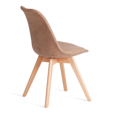 Стул Tetchair TULIP SOFT mod. 053V дерево/пластик/ткань, 49,5 x 54,5 x 84 см, Бежевый Beige LY1701-4