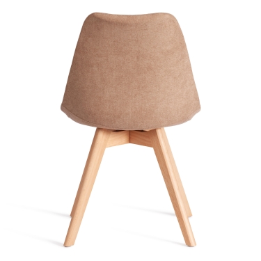 Стул Tetchair TULIP SOFT mod. 053V дерево/пластик/ткань, 49,5 x 54,5 x 84 см, Бежевый Beige LY1701-4