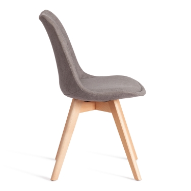 Стул Tetchair TULIP SOFT mod. 053V дерево/пластик/ткань, 49,5 x 54,5 x 84 см, Серый Grey LY1701-26