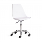 Офисное кресло Tetchair TULIP mod.106-1 металл/пластик/PU, White белый / Chrome хром