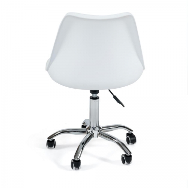 Офисное кресло TULIP mod.106-1 металл/пластик/PU, 58 x 47 x 97см, White белый / Chrome хром