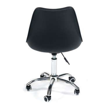 Офисное кресло Tetchair TULIP mod.106-1 металл/пластик/PU, Black черный / Chrome хром
