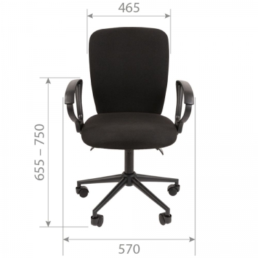 Офисное кресло CHAIRMAN 9801 BLACK Серый