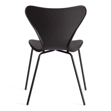 Стул Jacobsen mod DC 102-1 пластик/металл, 45 х 54.5 х 80 см, Black Черный / Black Черный