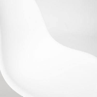 Стул барный Cindy Bar Chair mod. 80-1 дерево бук/металл/пластик, 50 х 51 х 109 см, White Белый 70029/ натуральный