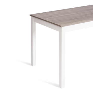 Обеденный комплект Хадсон / Hudson Dining Set mod.0104, white белый / grey серый