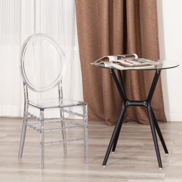 Стул Tetchair MEDALION mod. 921 пластик, Transparent Прозрачный