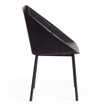Стул DORO mod. 8088 / 1 шт. в упаковке пластик/металл/ткань , 61,5 х 55 х 46 х 89 см , Black Черный / Grey Серый 1509