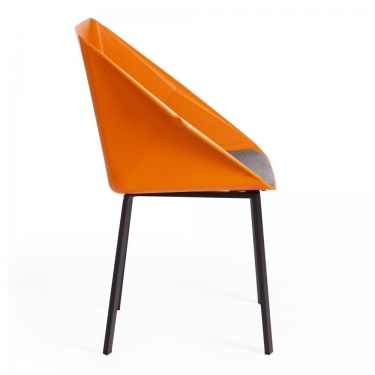 Стул DORO mod. 8088 / 1 шт. в упаковке пластик/металл/ткань , 61,5 х 55 х 46 х 89 см , Orange Оранжевый 90988 / Grey Серый 1509