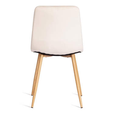 Стул Tetchair CHILLY mod. 7094-1 вельвет/металл, 44,5х52,5х86 см, beige бежевый HLR2 / натуральный