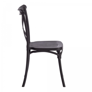 Стул CROSS mod. PL24 / 1 шт. в упаковке пластик, 48 х 58 х 89 см, Black черный 05