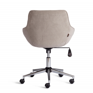 Кресло офисное Tetchair DUBLIN хром, вельвет серый