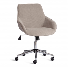Кресло офисное Tetchair DUBLIN хром, вельвет серый