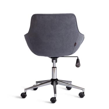 Кресло офисное Tetchair DUBLIN хром, вельвет графит