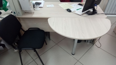 Приставка-полукруг для двух угловых столов Персона Грата Glassy 2.20 Туя