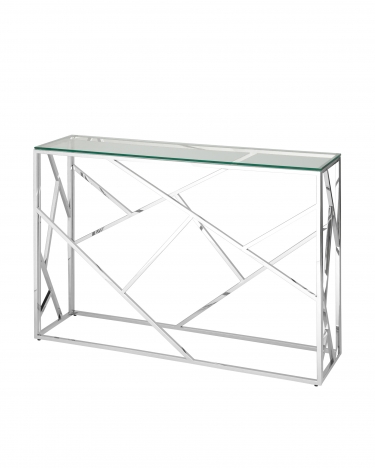 Консоль Stool Group АРТ ДЕКО 115x30 Серебро