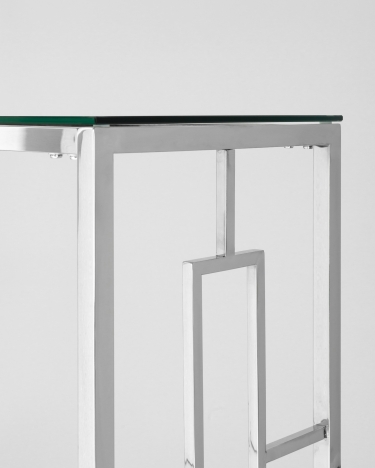Консоль Stool Group БРУКЛИН 120x40 Серебро