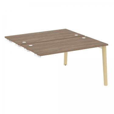 Стол-приставка двойной к опорным элементам Рива ONIX WOOD OW.D.SPR-3.7 Тиквуд Темный/Светлый