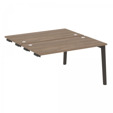 Стол-приставка двойной к опорным элементам Рива ONIX WOOD OW.D.SPR-3.7 Тиквуд Темный/Темный