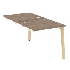 Стол-приставка двойной к опорным элементам Рива ONIX WOOD OW.D.SPR-0.8 Тиквуд Темный/Светлый