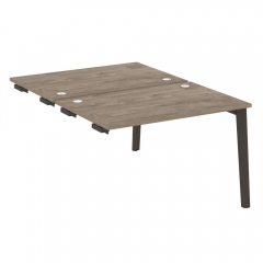 Стол-приставка двойной к опорным элементам Рива ONIX WOOD OW.D.SPR-2.8 Тиквуд Темный/Темный