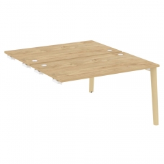 Стол-приставка двойной к опорным элементам Рива ONIX WOOD OW.D.SPR-3.8 Тиквуд Светлый/Светлый