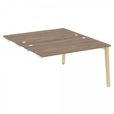 Стол-приставка двойной к опорным элементам Рива ONIX WOOD OW.D.SPR-3.8 Тиквуд Темный/Светлый