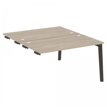 Стол-приставка двойной к опорным элементам Рива ONIX WOOD OW.D.SPR-3.8 Тиквуд Темный/Темный