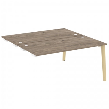 Стол-приставка двойной к опорным элементам Рива ONIX WOOD OW.D.SPR-4.8 Тиквуд Темный/Светлый