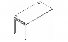 Приставка к рабочей станции Skyland XTEN GLOSS XIGST 1670 Белая