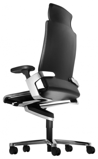 On Эргономичное кресло для руководителя 175/71 leather 74/99 black