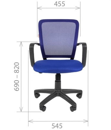 Кресло для оператора Chairman 698 black TW Красное