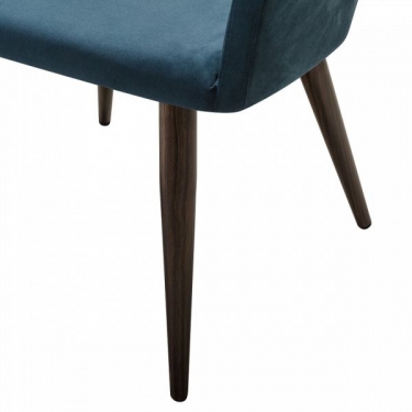 Кресло R-home Oscar Diag blue/т.орех