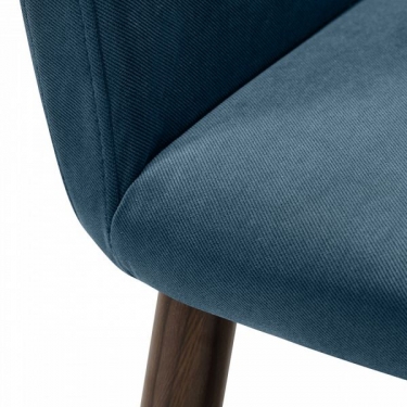 Кресло R-home Oscar Diag blue/т.орех