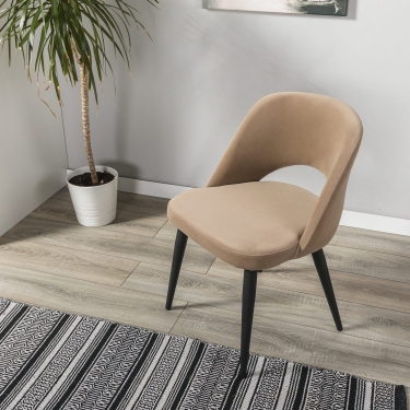 Кресло R-home Lars Diag beige/черный