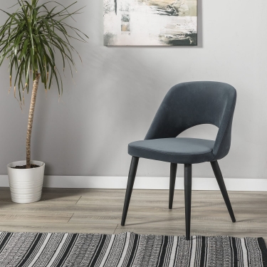 Кресло R-home Lars Diag grey/черный
