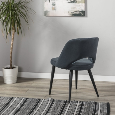 Кресло R-home Lars Diag grey/черный