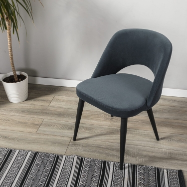 Кресло R-home Lars Diag grey/черный