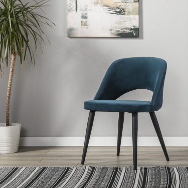 Кресло R-home Lars Diag blue/черный