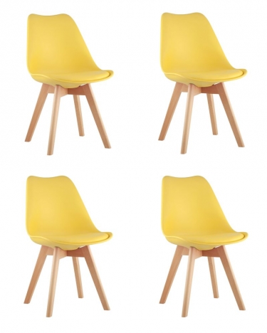 Стул Stool Group FRANKFURT NEW желтый 4 шт. комплект
