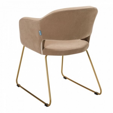 Стул R-home Oscar Diag beige/Линк золото