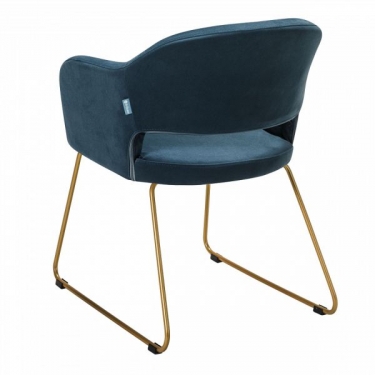 Стул R-home Oscar Diag blue/Линк золото
