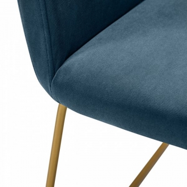 Стул R-home Oscar Diag blue/Линк золото