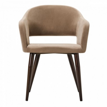 Кресло R-home Oscar Diag beige/т.орех