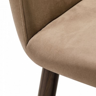 Кресло R-home Oscar Diag beige/т.орех