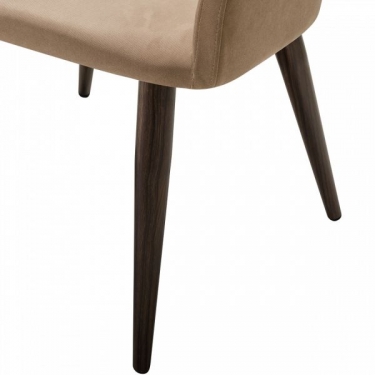 Кресло R-home Oscar Diag beige/т.орех