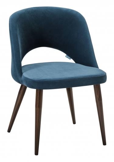 Стул R-home Lars Diag blue/т.орех