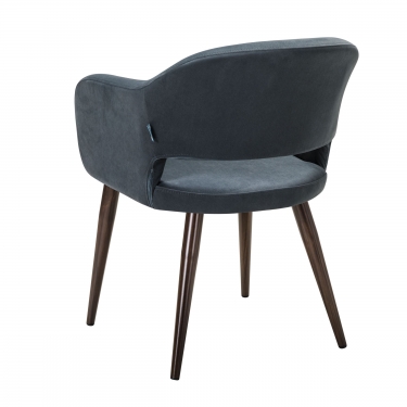 Кресло R-home Oscar Diag grey/т.орех