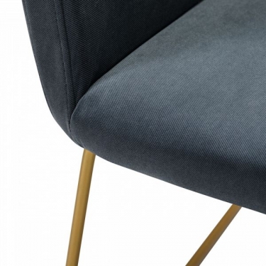 Кресло R-home Oscar Diag grey/Линк золото